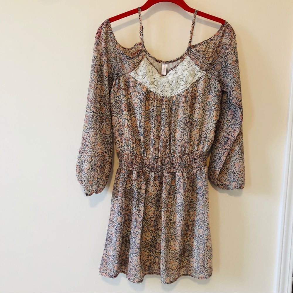 Off shoulder floral dress